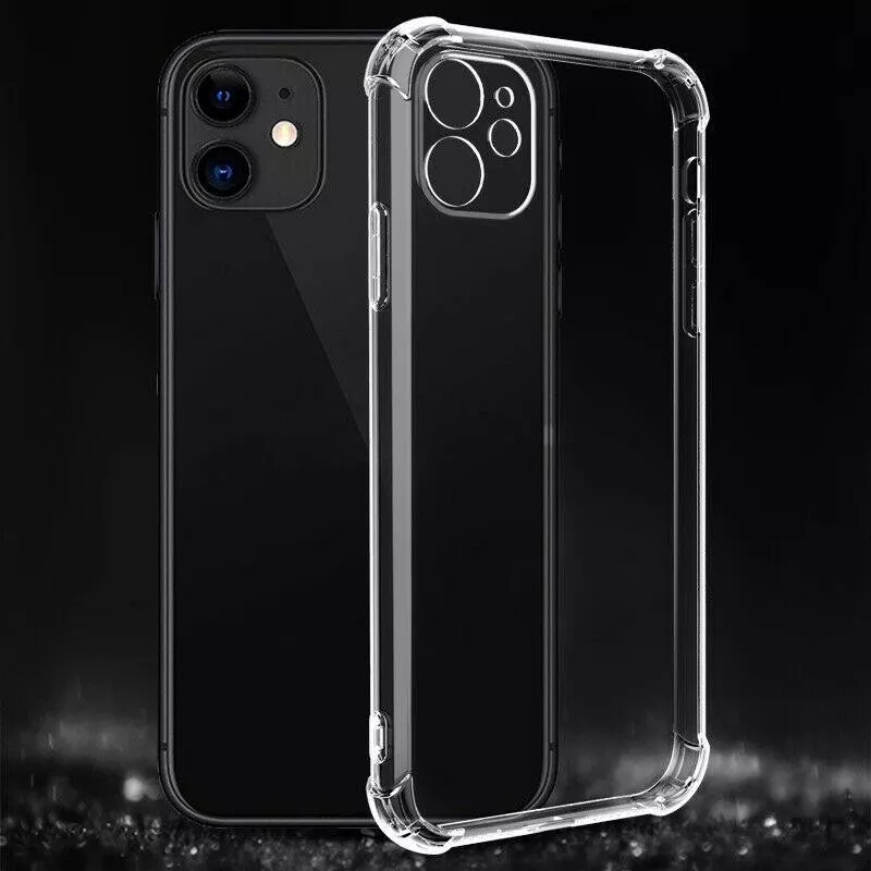 Stöttåligt transparent mobilskal iPhone 12 Mini TPU