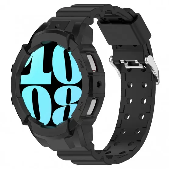 INF Silikonowy pasek do zegarka typu Armor z etui ochronnym do zegarka Samsung Galaxy Watch6 40mm