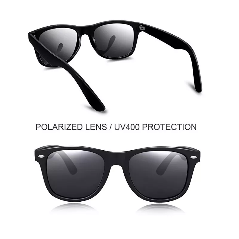 Okulary polaryzacyjne UV400 - czarne / szare
