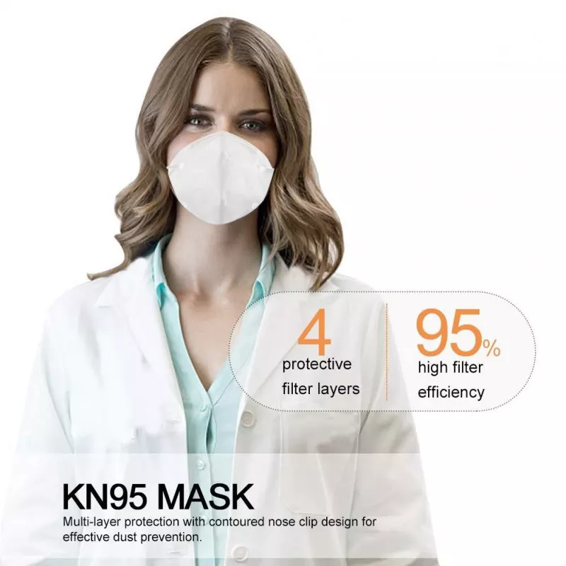 Maska ochronna KN95 FFP2 respirator - 6 sztuk