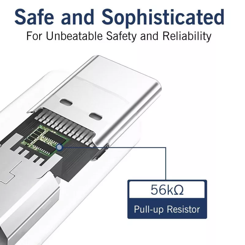 Micro USB till USB-C Adapter svart