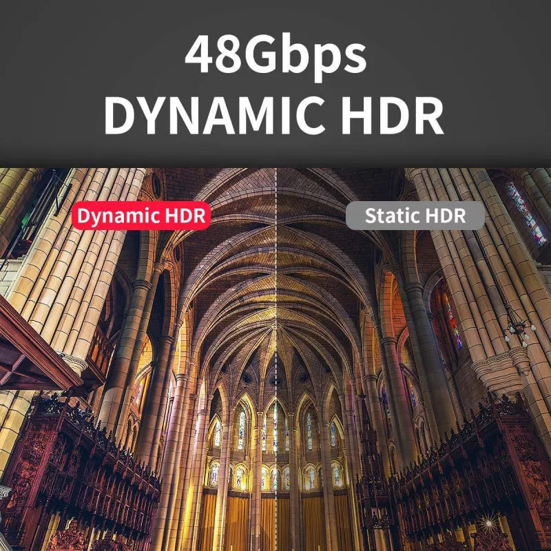 HDMI 2.1 kabel High Speed 48Gbps 8K/60Hz HDR - 1 m