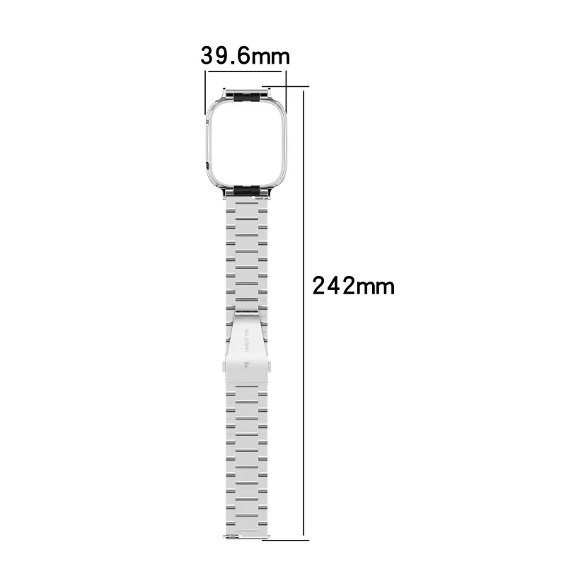 Pasek do zegarka ze stali nierdzewnej Srebro Redmi Watch 3