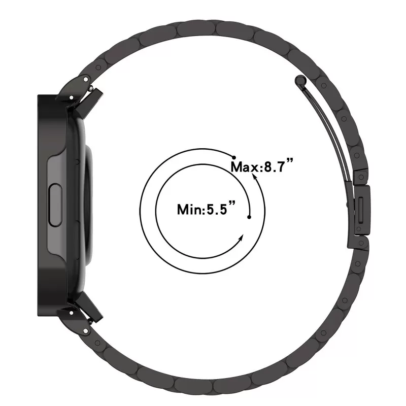 Pasek do zegarka ze stali nierdzewnej Srebro Redmi Watch 3