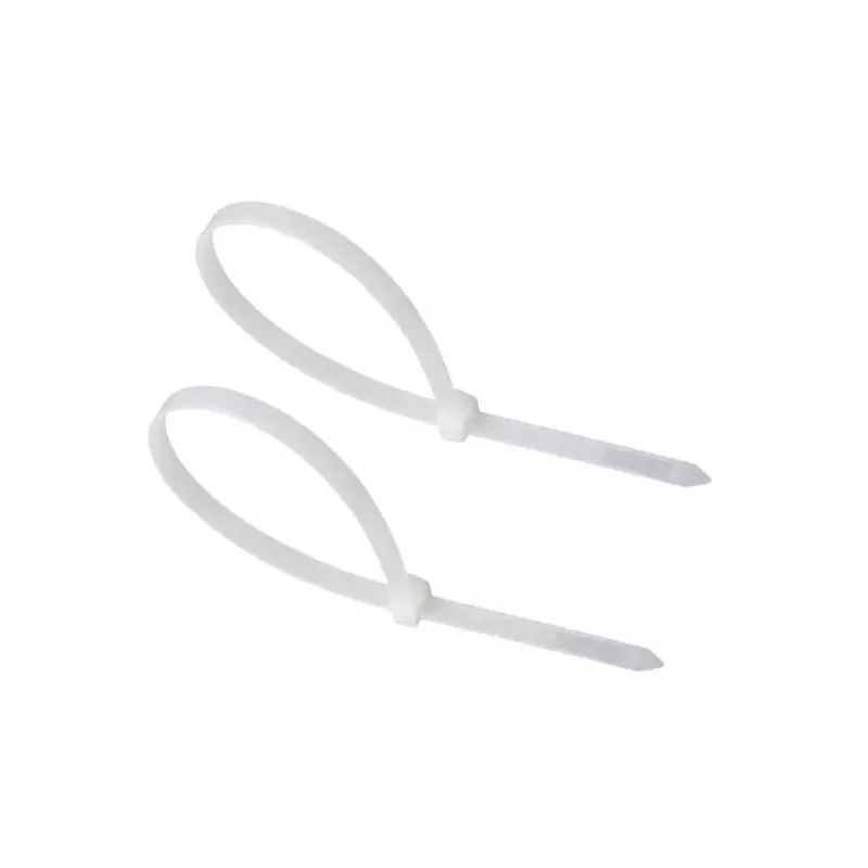 Buntband återanvändbara 100-pack Vit (9.6x350mm)